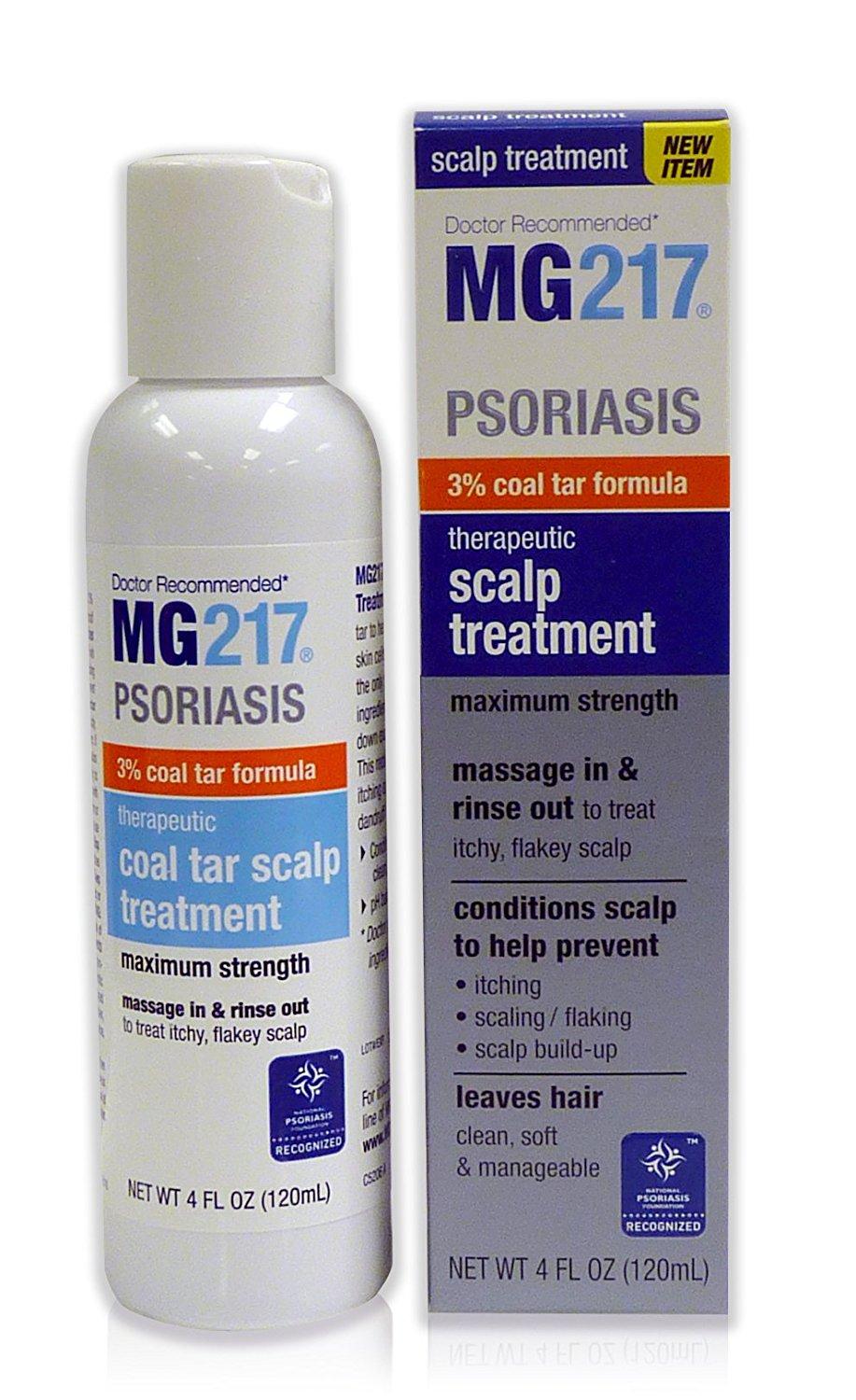 Amazon.com : MG217 Psoriasis 3% Coal Tar Therapeutic Scalp Treatment, 4 ...
