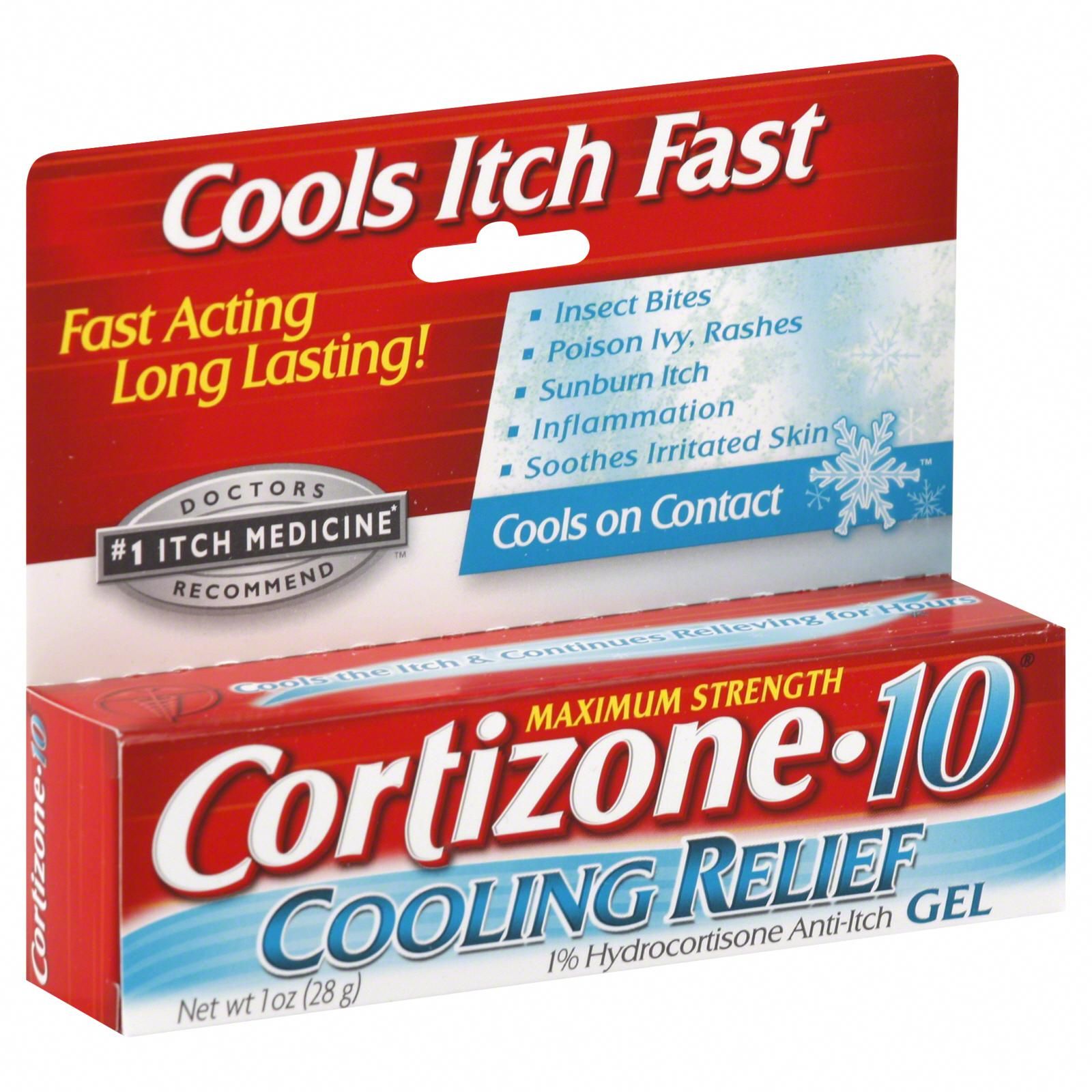 Cortizone 10 Cooling Relief Gel, Maximum Strength, 1 oz (28 g) #anti ...