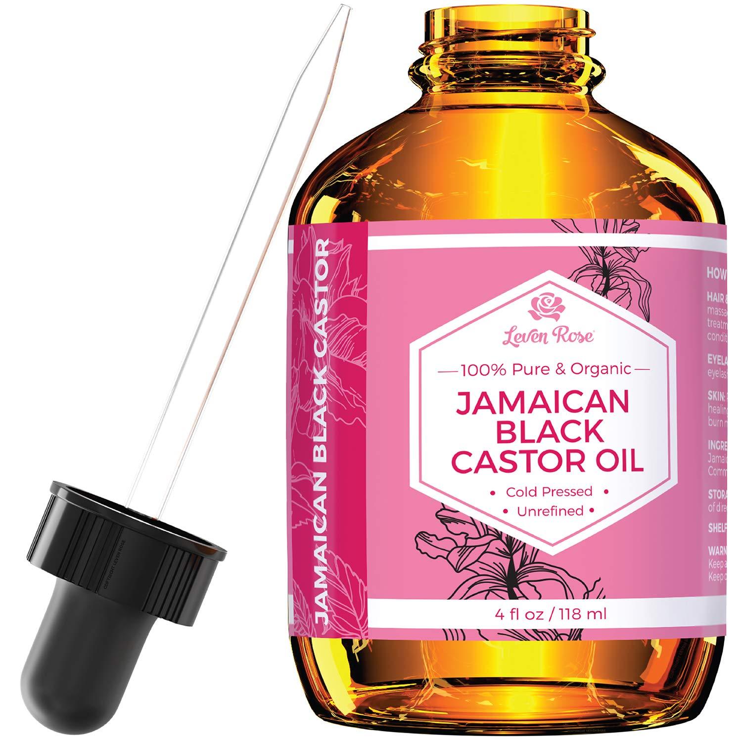 Jamaican Black Castor Seed Oil by Leven Rose, 100% Natural ...