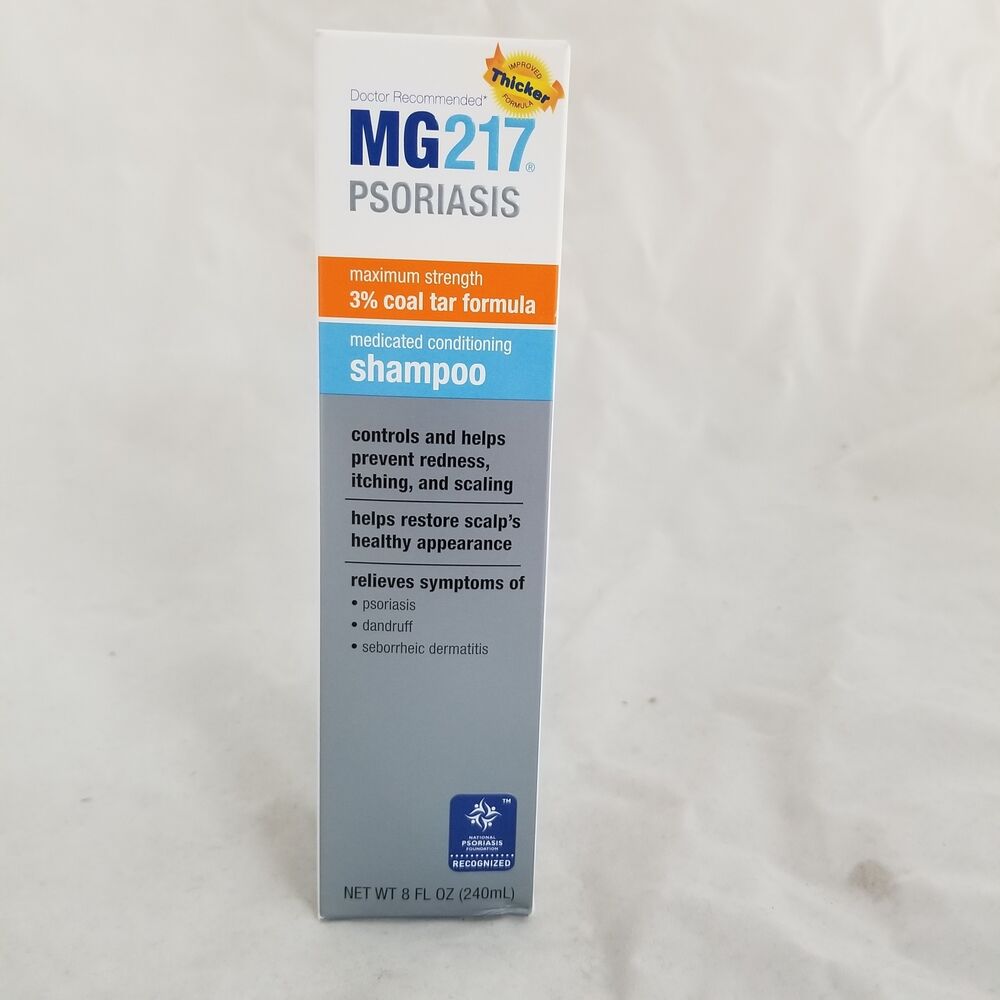 MG217 Psoriasis Medicated Coal Tar Shampoo, 8oz 012277502088A600
