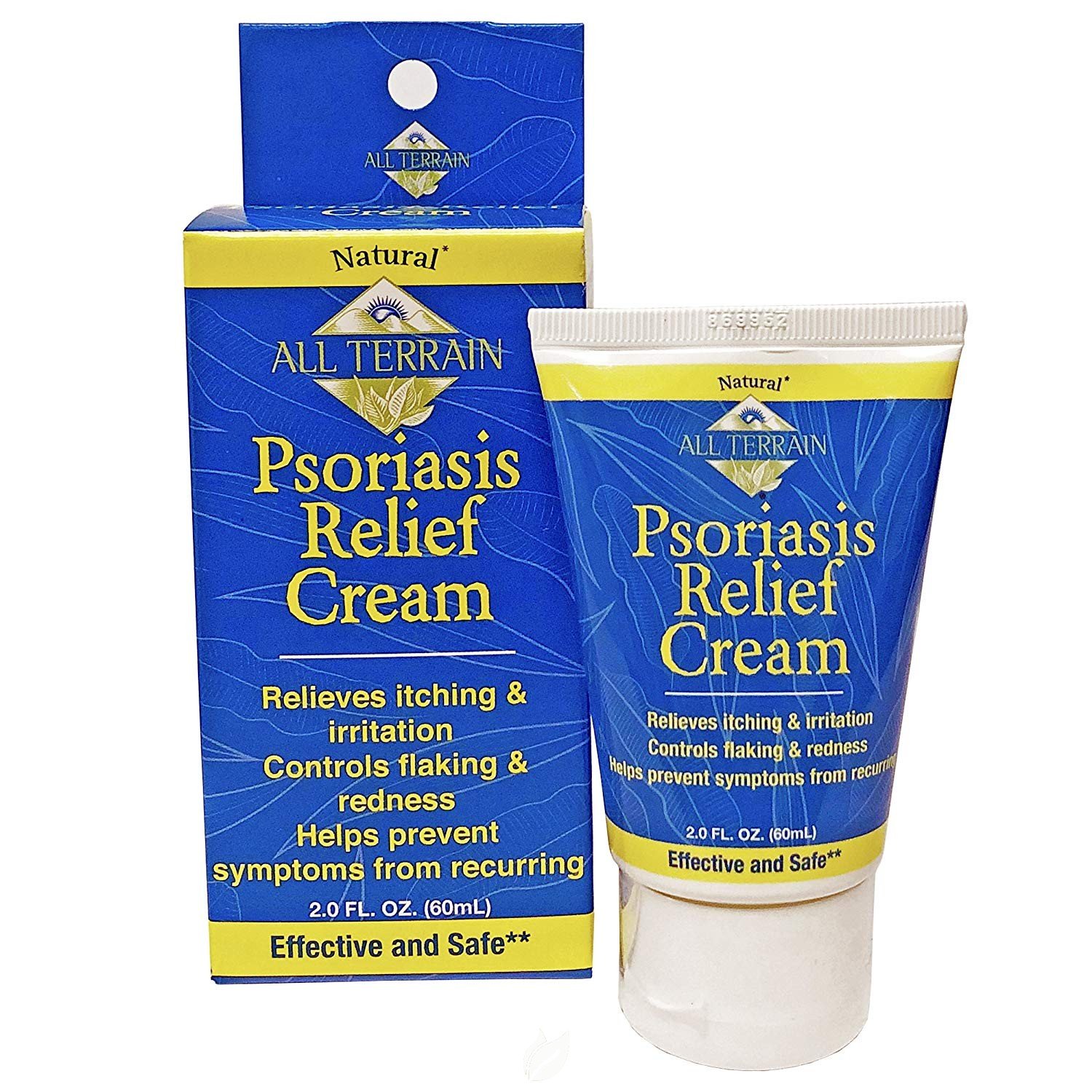 Psoriasis Relief Cream 2 Oz by All Terrain, Pack of 2
