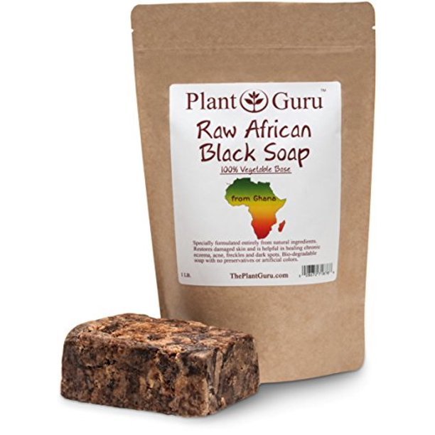 Raw African Black Soap 1 lb / 16 oz Imported From Ghana