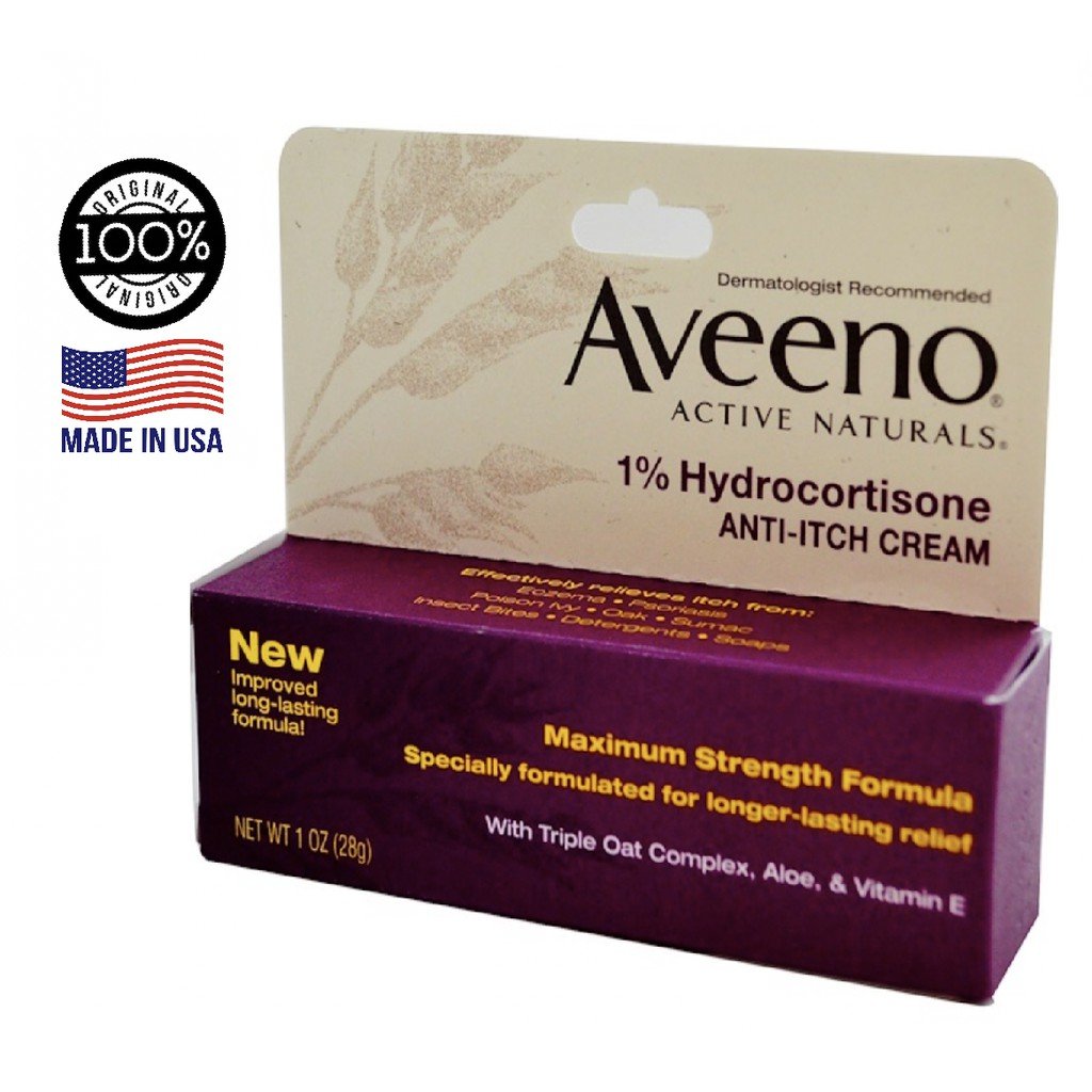 [Ready Stocks] Aveeno, 1% Hydrocortisone, Anti